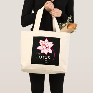 Bolso De Tela Gigante Flor LOTUS