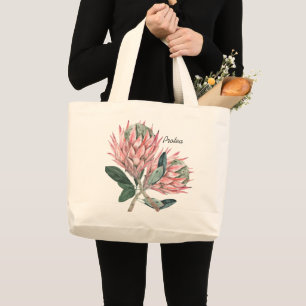 Bolso De Tela Gigante Flor protectora rosa