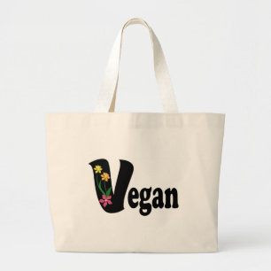 Bolso De Tela Gigante Flor vegana