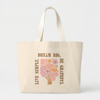 Bolso De Tela Gigante Floral Aesthetic Motivational Gift Tote bag