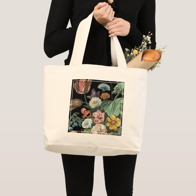 Bolso De Tela Gigante Floral barroca - Bouquet de flores (Anverso (producto))