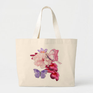 Bolso De Tela Gigante Floral exótica para mamá