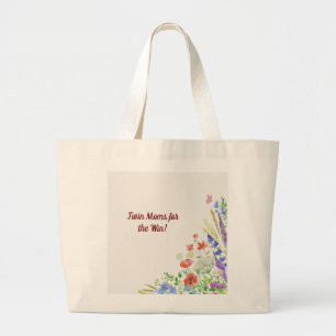 Bolso De Tela Gigante Floral Twin Mom