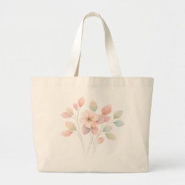 Bolso De Tela Gigante Florales Perfectos Pastel