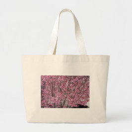Bolso De Tela Gigante Florecimiento de cerezo sakura en rosa