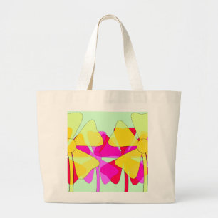 Bolso De Tela Gigante Flores