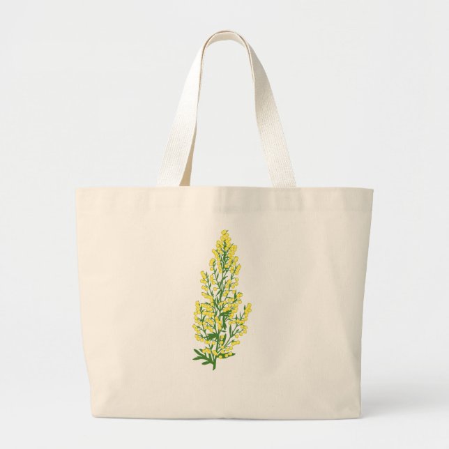 Bolso De Tela Gigante Flores de Absinthium (Frente)