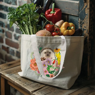 Bolso De Tela Gigante Flores de edgehog