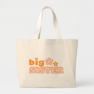 Bolso De Tela Gigante Flores de Hermanas Grandes