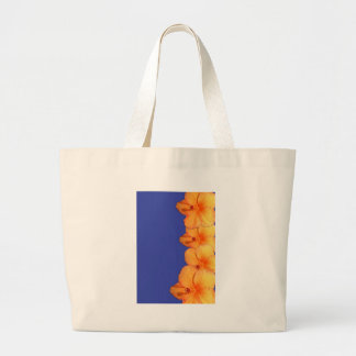 Bolso De Tela Gigante Flores de Hibiscus Naranja Hawai