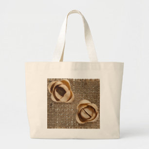 Bolso De Tela Gigante Flores de pistachio