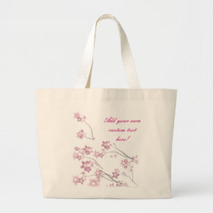 Bolso De Tela Gigante Flores de Sakura