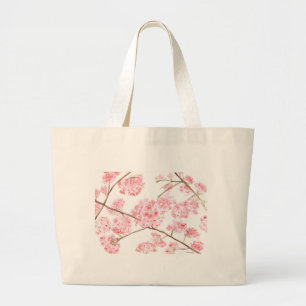 Bolso De Tela Gigante Flores rosas de cerezo Flores rosadas Sakura Asiát