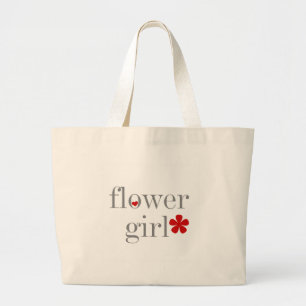 Bolso De Tela Gigante Florista gris del texto