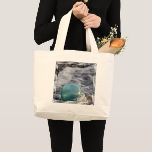 Bolso De Tela Gigante Flotador de Pesca Rodeado de Olas
