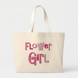 Bolso De Tela Gigante FlowerGirl Brown rosado