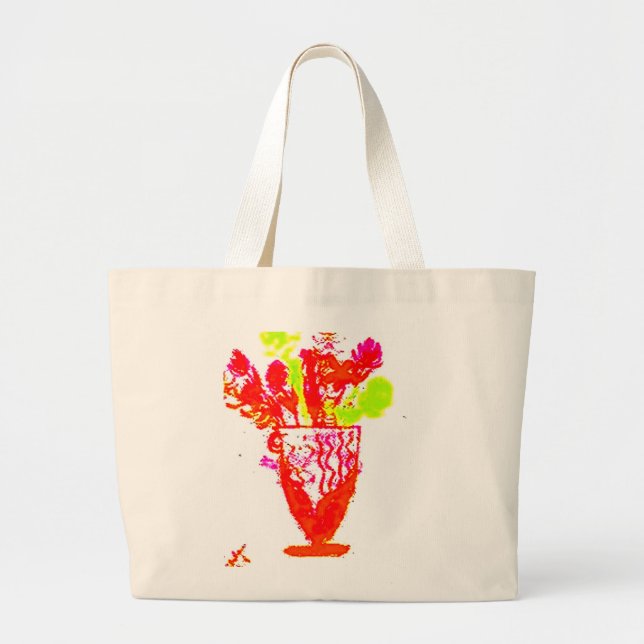 Bolso De Tela Gigante flowrz (Frente)