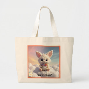 Bolso De Tela Gigante "Fluffy White Dreams"