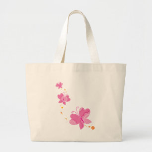 Bolso De Tela Gigante FLUTTERBY BUTTERFLIES :: serie de tres 1