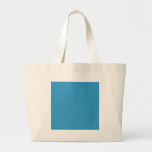 Bolso De Tela Gigante Fondo de color sólido plantilla azul 3399CC
