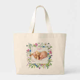 Bolso De Tela Gigante Fondo de flores silvestres Foto