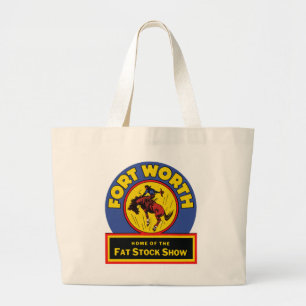 Bolso De Tela Gigante Fort Worth Fat Stock Show