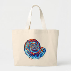 Bolso De Tela Gigante Fósil de la amonita