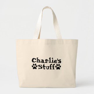 Bolso De Tela Gigante Foto de mascota personalizada y nombre