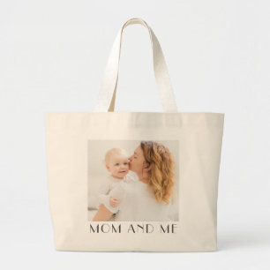 Bolso De Tela Gigante Foto De Moda Moderna Minimalista De Mamá Y Yo