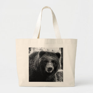 Bolso De Tela Gigante Foto hermosa del oso grizzly