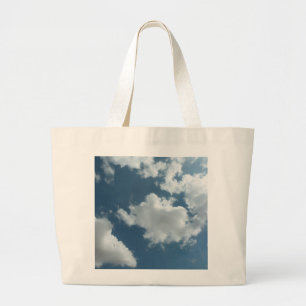 Bolso De Tela Gigante Fotografía abstracta de cielo nublado