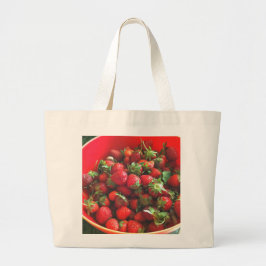 Bolso De Tela Gigante Fotografía de fresas con frutos rojos