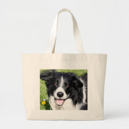 Bolso De Tela Gigante Fotografía de un perro feliz