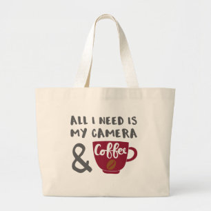 Bolso De Tela Gigante Fotógrafo todo lo que necesito es mi cámara y mi c