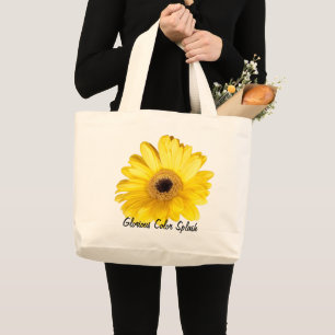 Bolso De Tela Gigante Fotos de cierre de Yellow Gerber Daisy