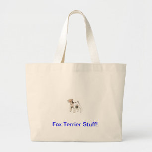 Bolso De Tela Gigante Fox terrier cabelludo del alambre