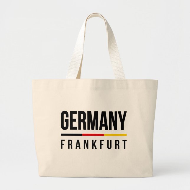 Bolso De Tela Gigante Fráncfort Alemania (Frente)