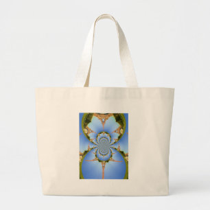 Bolso De Tela Gigante Francia París Torre Eiffel Caleidoscopio Azul Enca