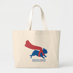 Bolso De Tela Gigante Frenchie estupendo