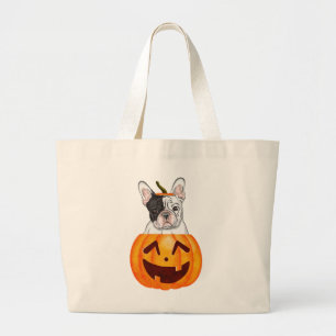 Bolso De Tela Gigante Frenchie Halloween
