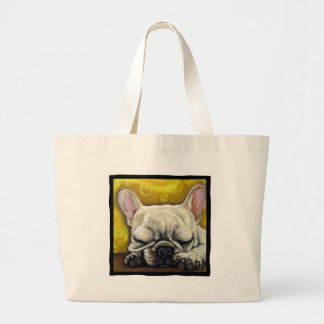 Bolso De Tela Gigante Frenchie soñoliento
