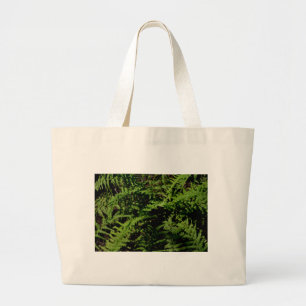 Bolso De Tela Gigante Frenos de suelo forestal verde botánico