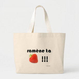 Bolso De Tela Gigante fresa
