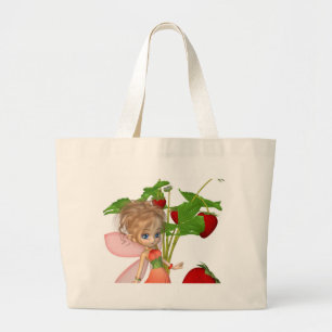 Bolso De Tela Gigante Fresa