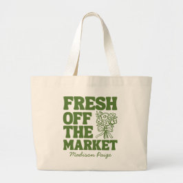 Bolso De Tela Gigante Fresco caprichoso De La Ducha De Novias Verdes Del