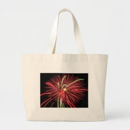 Bolso De Tela Gigante Fuegos artificiales rojos