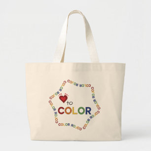 Bolso De Tela Gigante Fuente adulta del colorante