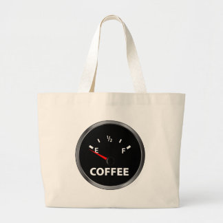 Bolso De Tela Gigante Fuera del indicador de la gasolina del café