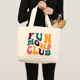 Bolso De Tela Gigante Fun Moms Club Souvenir Retro Style Groovy