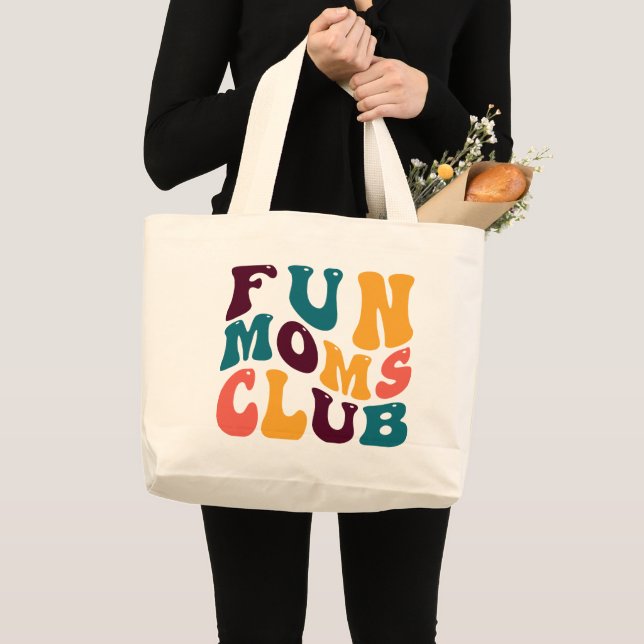 Bolso De Tela Gigante Fun Moms Club Souvenir Retro Style Groovy (Anverso (producto))